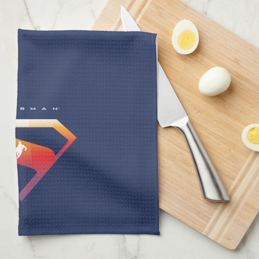 Linge De Cuisine Soleil Tourner Superman Shield (Quart Plié)