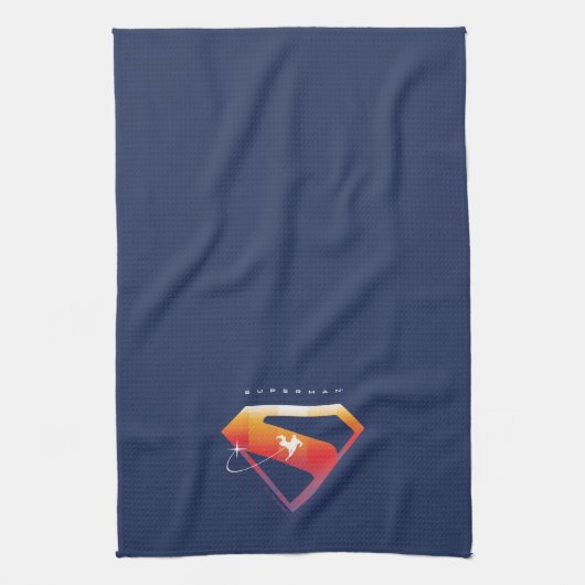 Linge De Cuisine Soleil Tourner Superman Shield (Vertical)