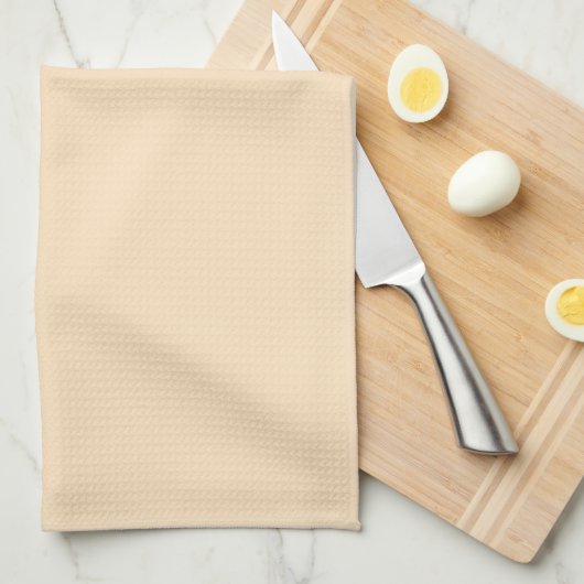 Linge De Cuisine Solide jaune doux (Quart Plié)