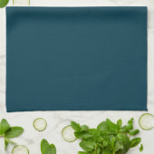 Linge De Cuisine Solide profonde aqua bleu turquoise (Plié)