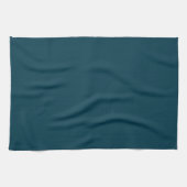 Linge De Cuisine Solide profonde aqua bleu turquoise (Horizontal)