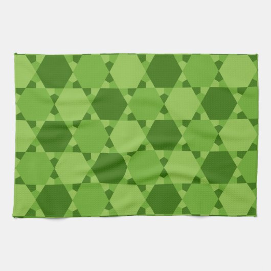 Linge De Cuisine Solomon Seal Star de David Illusion Optique (Horizontal)