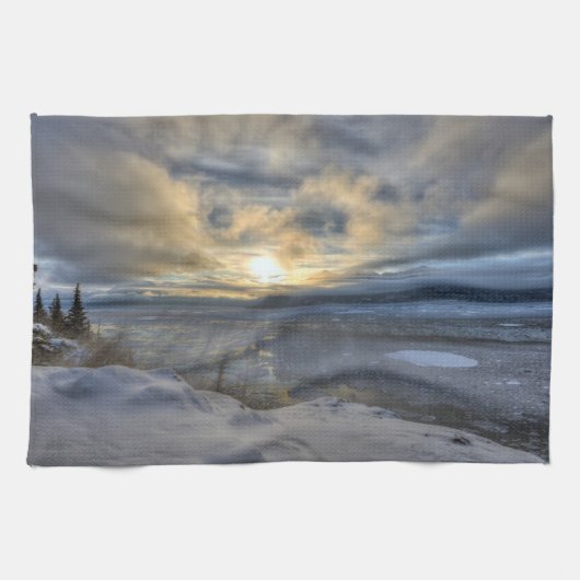 Linge De Cuisine Solstice d'hiver Turnagain Arme (Horizontal)