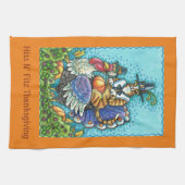 Linge De Cuisine Son Pèlerin N'Fitz Sur Thanksgiving Turkey TOWEL (Horizontal)