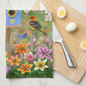 Linge De Cuisine Songbirds Lily Garden Birdhouse (Quart Plié)