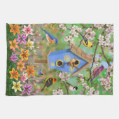 Linge De Cuisine Songbirds Lily Garden Birdhouse (Horizontal)