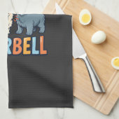 Linge De Cuisine Sonnette Drôle pour Amateur de Chiens (Quart Plié)