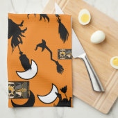 Linge De Cuisine sorcière assistant chatte lune bloomstick (Quart Plié)