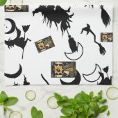 Linge De Cuisine sorcière assistant chatte lune bloomstick (Plié)