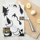 Linge De Cuisine sorcière assistant chatte lune bloomstick (Quart Plié)