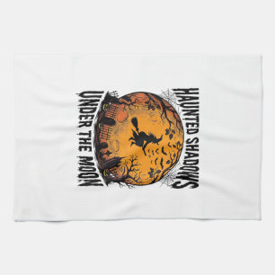 Linge De Cuisine Sorcière de Lune d'Halloween Chemise de Nuit Vinta