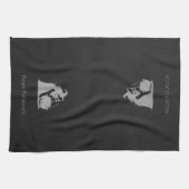 Linge De Cuisine Sorcière en argent et Halloween Cauldron (Horizontal)