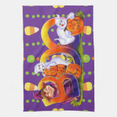 Linge De Cuisine Sorcière et Boo fantôme (Vertical)