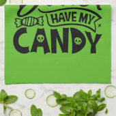 Linge De Cuisine Sorcière Il Vaut Mieux Avoir Mon Bonbon (Plié)