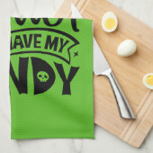 Linge De Cuisine Sorcière Il Vaut Mieux Avoir Mon Bonbon (Quart Plié)