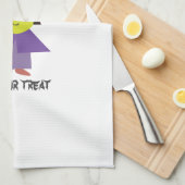 Linge De Cuisine Sorcière mignonne - Trick ou traitement (Quart Plié)