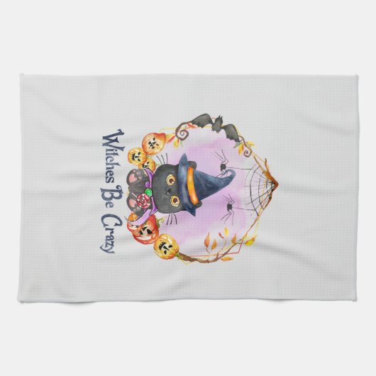 Linge De Cuisine Sorcières fous (Horizontal)
