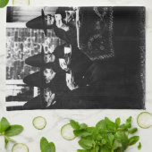 Linge De Cuisine Sorcières galloises ayant du thé à la crème (Plié)