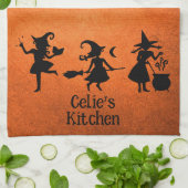 Linge De Cuisine Sorcières personnalisées Halloween Fall Grunge Ser (Plié)