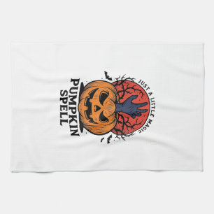 Linge De Cuisine Sortilège de citrouille vintage Halloween sorcière