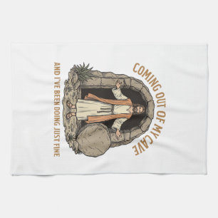 Linge De Cuisine Sortir de ma grotte drôle chrétien vintage shirt