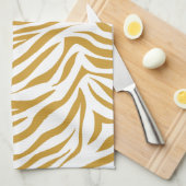 Linge De Cuisine Soudan Brown Safari Zebra (Quart Plié)