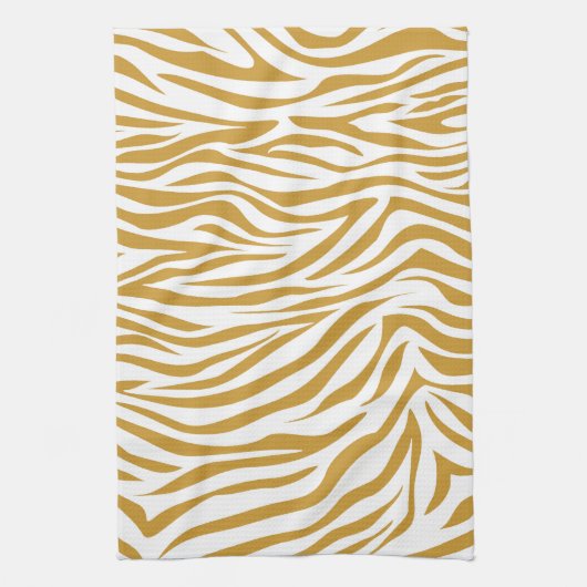 Linge De Cuisine Soudan Brown Safari Zebra (Vertical)
