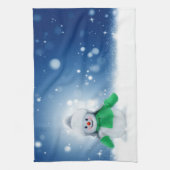 Linge De Cuisine Souhaits de Snowman (Vertical)
