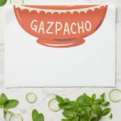 Linge De Cuisine Soupe rouge style : vous m'avez eu au gazpacho (Plié)