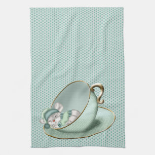 Linge De Cuisine Souris Coupe de thé dormant