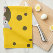 Linge De Cuisine Souris en fromage (Quart Plié)