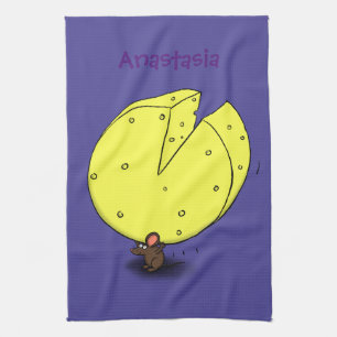 Linge De Cuisine Souris mignonne avec dessin animé au fromage