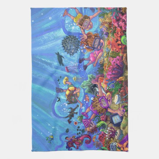 Linge De Cuisine Sous la mer (Vertical)