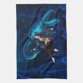 Linge De Cuisine Sous l'eau avec Plesiosaurus (Vertical)
