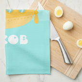 Linge De Cuisine Sous-marin jaune mignon, sous-marin, pour des (Quart Plié)