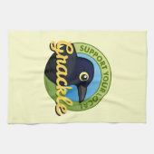 Linge De Cuisine Soutenez votre Grackle local (Horizontal)