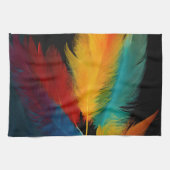 Linge De Cuisine Southwest Feather Abstrait (Horizontal)
