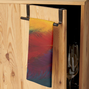 Linge De Cuisine Southwest Feather Abstrait