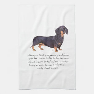 Linge De Cuisine Souvenir de Dachshund - Femelle