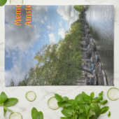 Linge De Cuisine Souvenirs d'Amsterdam, Singel Canal View (Plié)