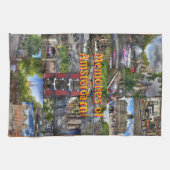 Linge De Cuisine Souvenirs de collage de photo d'Amsterdam (Horizontal)
