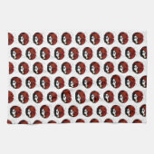 Linge De Cuisine Soyez mon joli dessin de Valentine Red Ladybug (Horizontal)