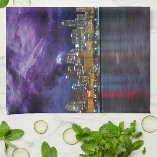 Linge De Cuisine Spacey Chicago Skyline (Plié)