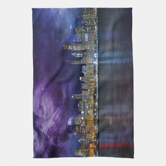 Linge De Cuisine Spacey Chicago Skyline (Vertical)