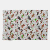 Linge De Cuisine Spaniel de Christmas (Horizontal)