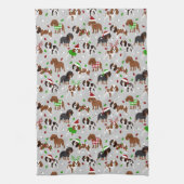 Linge De Cuisine Spaniel de Christmas (Vertical)