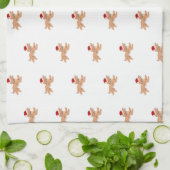 Linge De Cuisine Spaniel de Noël (Plié)