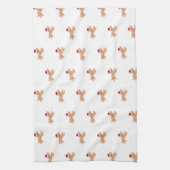 Linge De Cuisine Spaniel de Noël (Vertical)