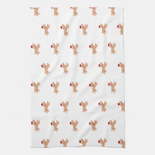 Linge De Cuisine Spaniel Dog Christmas (Vertical)