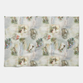 Linge De Cuisine Sparkly Rustic Christmas Winter Scenes Collage (Horizontal)